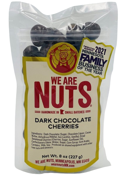 Dark Chocolate Covered Cherries (8 oz)-Nuts-We Are Nuts!