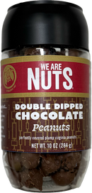Double Dipped Chocolate Peanuts-Chocolate, Yogurt, & Pretzels-We Are Nuts!