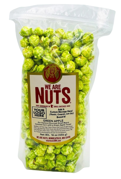 Fruit Flavored Gourmet Caramel Corn: GREEN APPLE (BULK) 5LBS!-Nuts-We Are Nuts!