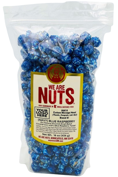 Fruit Flavored Gourmet Caramel Corn: (NAVY) BLUE RASPBERRY (BULK) 5LBS!-Nuts-We Are Nuts!