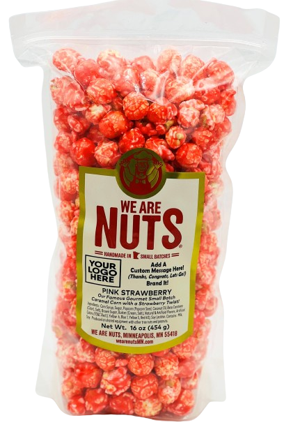 Fruit Flavored Gourmet Caramel Corn: PINK STRAWBERRY (BULK) 5LBS!-Nuts-We Are Nuts!