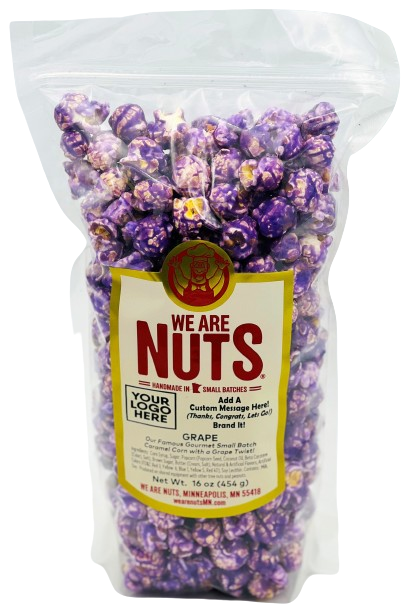 Fruit Flavored Gourmet Caramel Corn: PURPLE GRAPE (BULK) 5LBS!-Nuts-We Are Nuts!