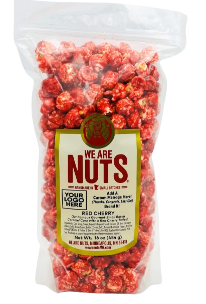 Fruit Flavored Gourmet Caramel Corn: RED CHERRY (BULK) 5LBS!-Nuts-We Are Nuts!