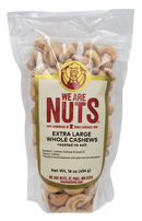 Extra Large Whole Cashews Roasted No Salt (16 oz)-Nuts & Seeds-We Are Nuts!