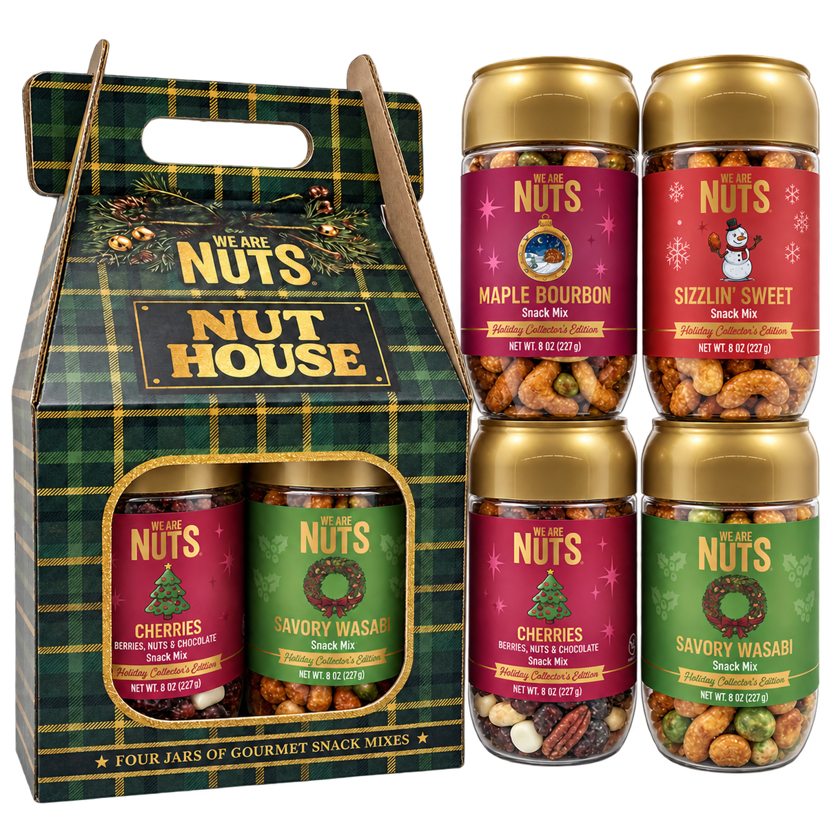 Plaid Snack Mixes Nut House-Gift-We Are Nuts!