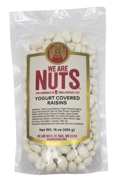 Yogurt Covered Raisins (16 oz)-Nuts-We Are Nuts!