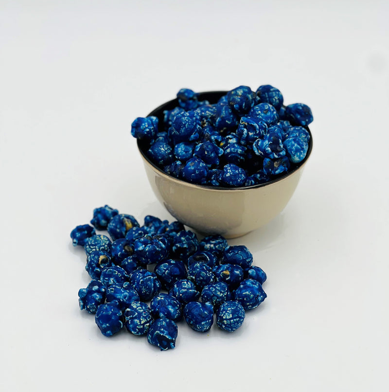 Fruit Flavored Gourmet Caramel Corn: (NAVY) BLUE RASPBERRY (BULK) 5LBS