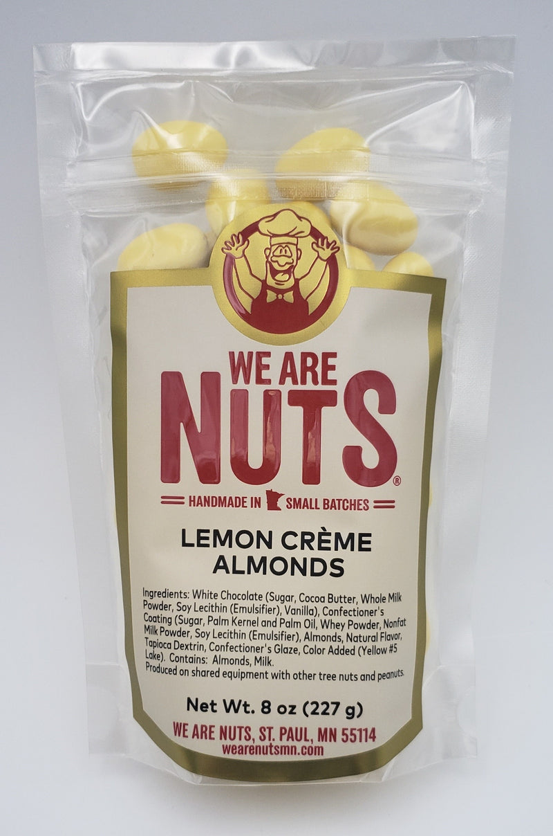 Lemon Crème Almonds (8 oz)-Nuts-We Are Nuts!