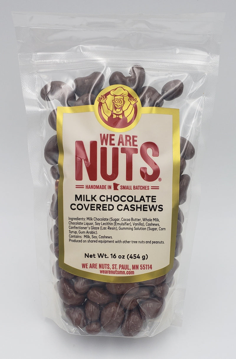 Milk Chocolate Covered Cashews (16 oz)-Nuts-We Are Nuts!