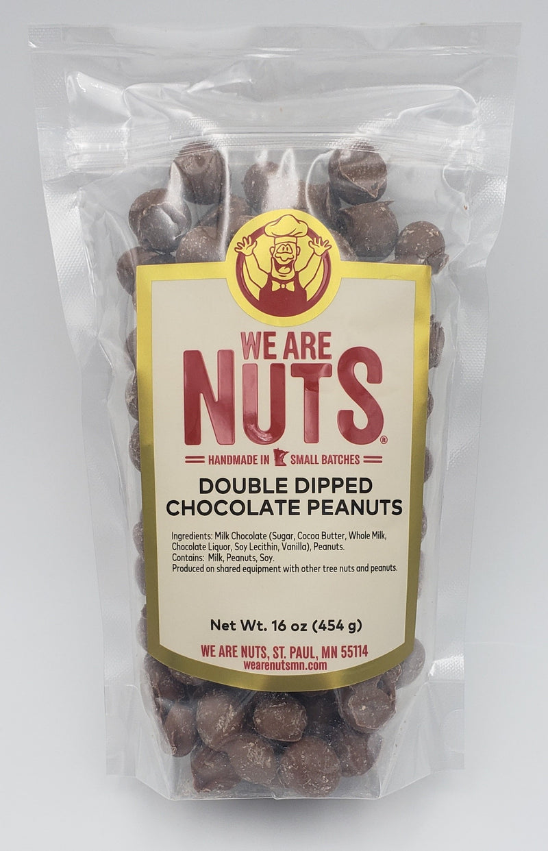 Double-Dipped Chocolate Peanuts (16 oz)-Nuts-We Are Nuts!