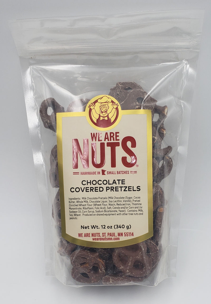 Chocolate Covered Pretzels (12 oz)-Nuts-We Are Nuts!