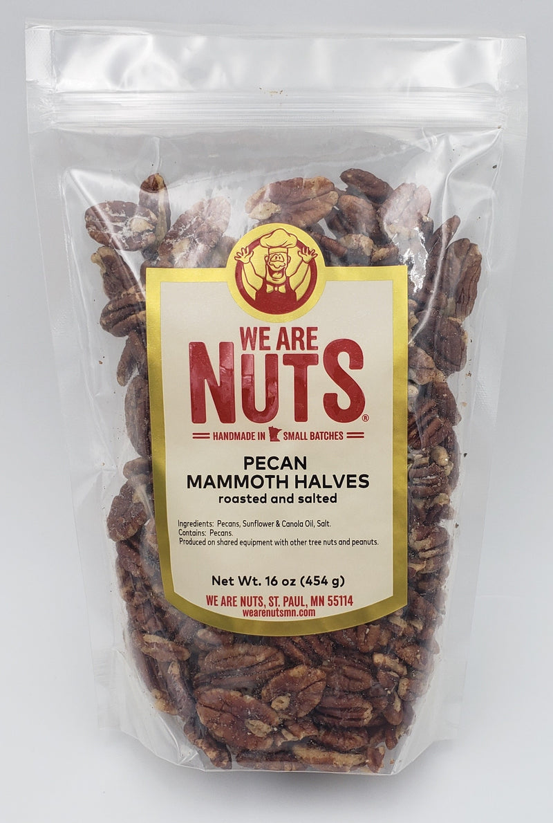 Mammoth Pecan Halves R/S (16 oz)-Nuts-We Are Nuts!