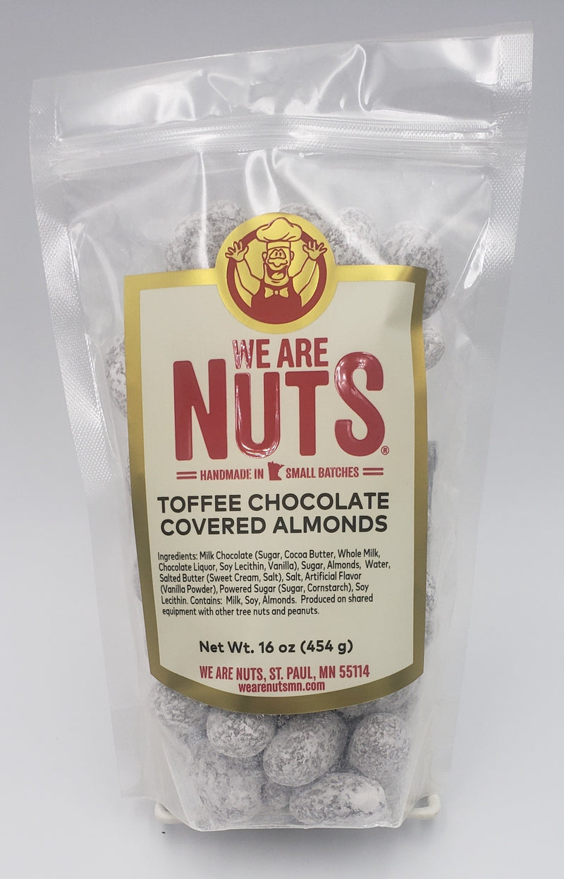 Toffee Chocolate Almonds (16 oz)-Nuts-We Are Nuts!