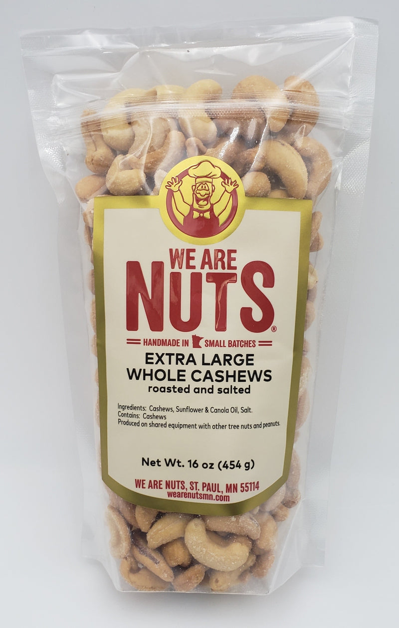 Extra Large Whole Cashews R/S (16 oz)-Nuts-We Are Nuts!