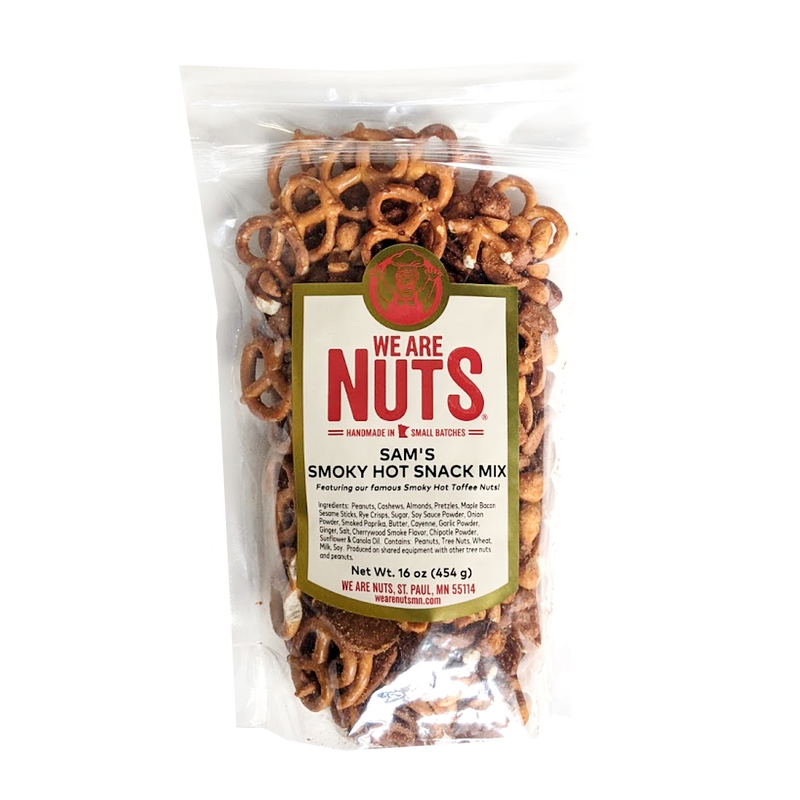 Sam's Smoky Hot Snack Mix (14 oz)-Signature Trail Mixes-We Are Nuts!